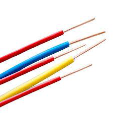 Four insulated electrical wires
