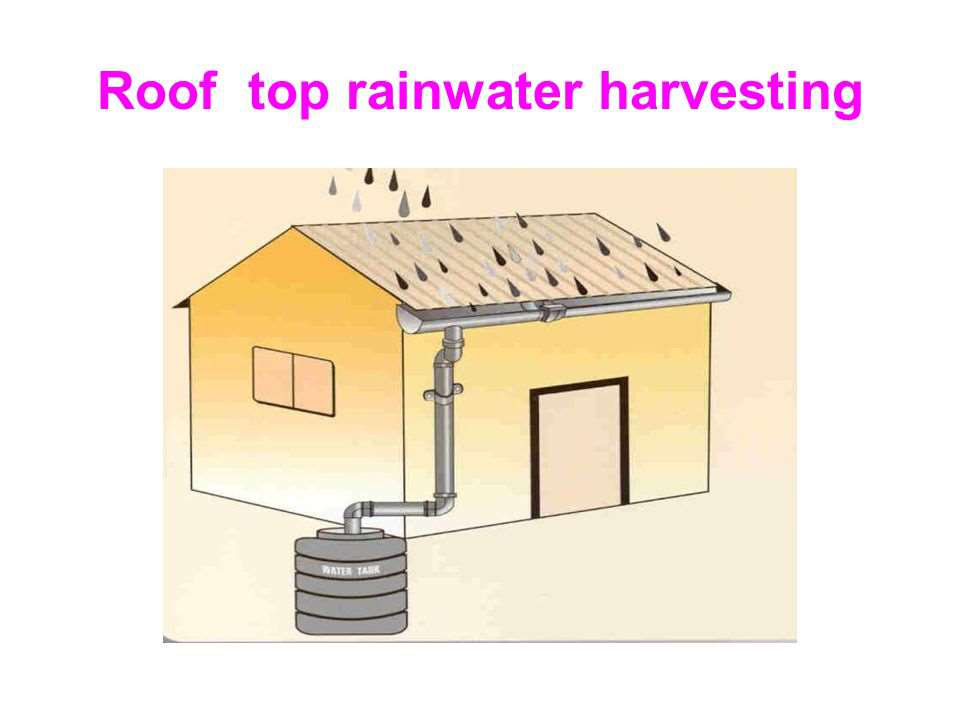 A rooftop rainwater harvesting system