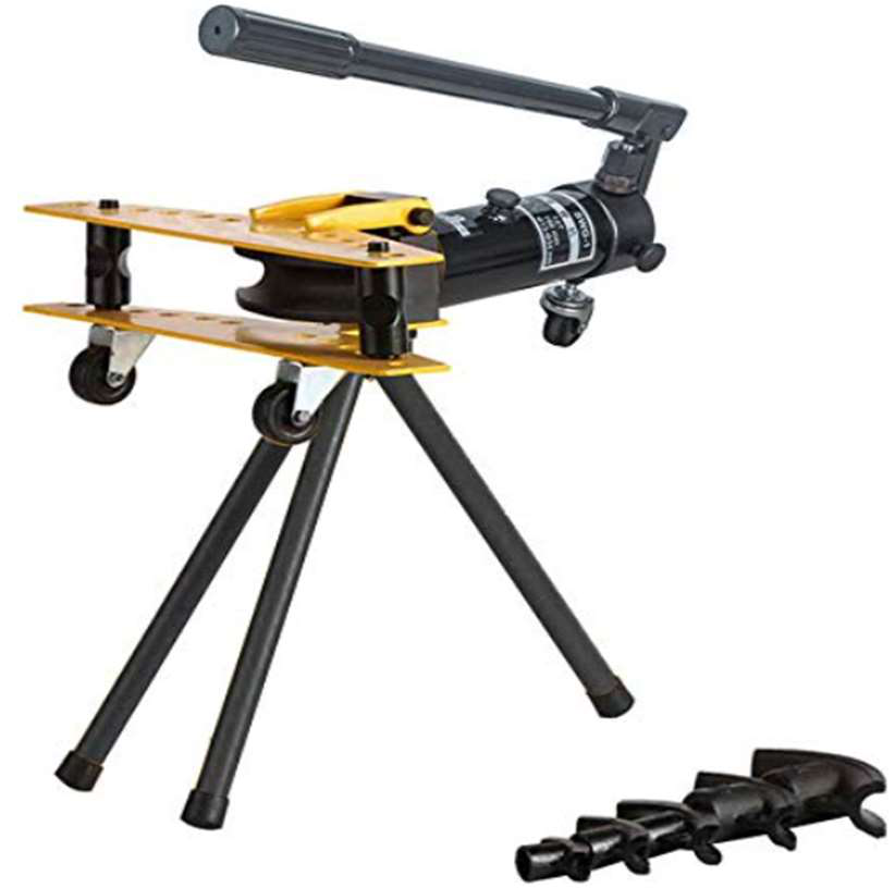 A hydraulic pipe bender