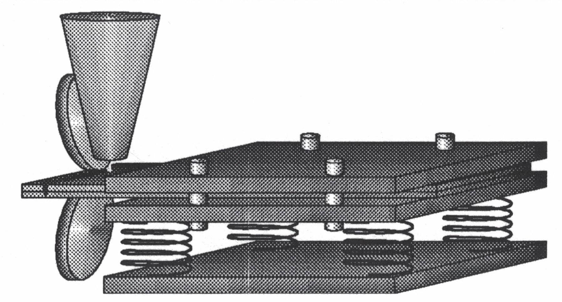Welding combination fixture with clamping springs