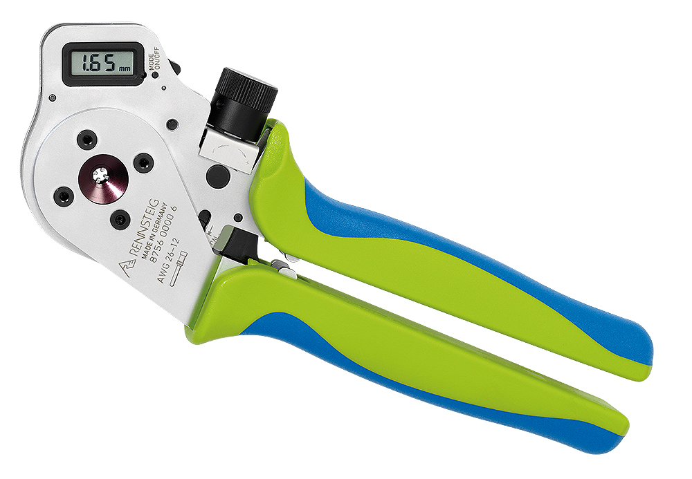 Digital crimping tool for wire terminals
