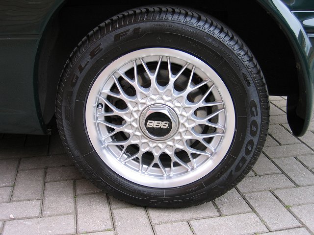 forged alloy wheel on a car