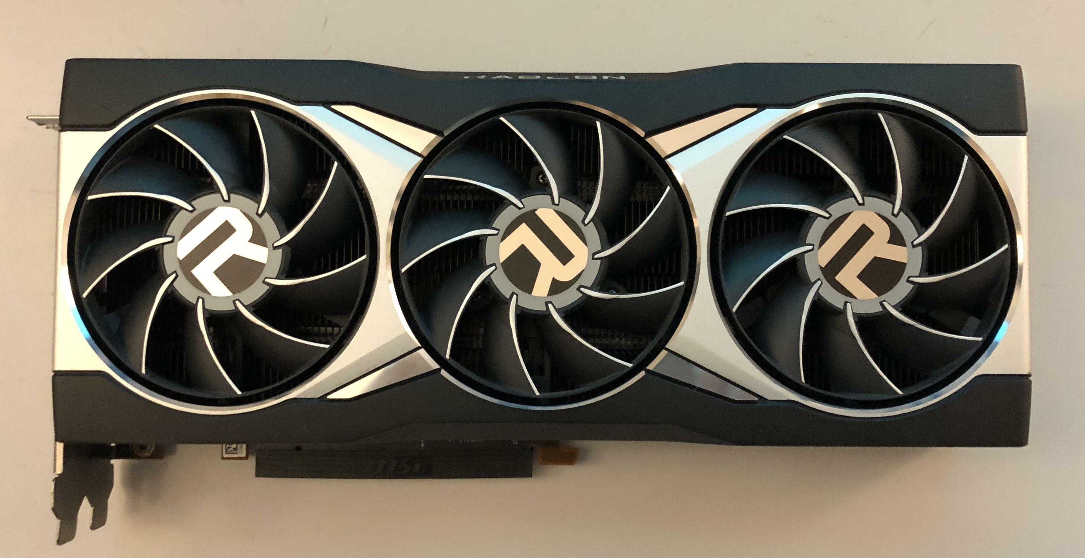 Triple-fan computer graphics card