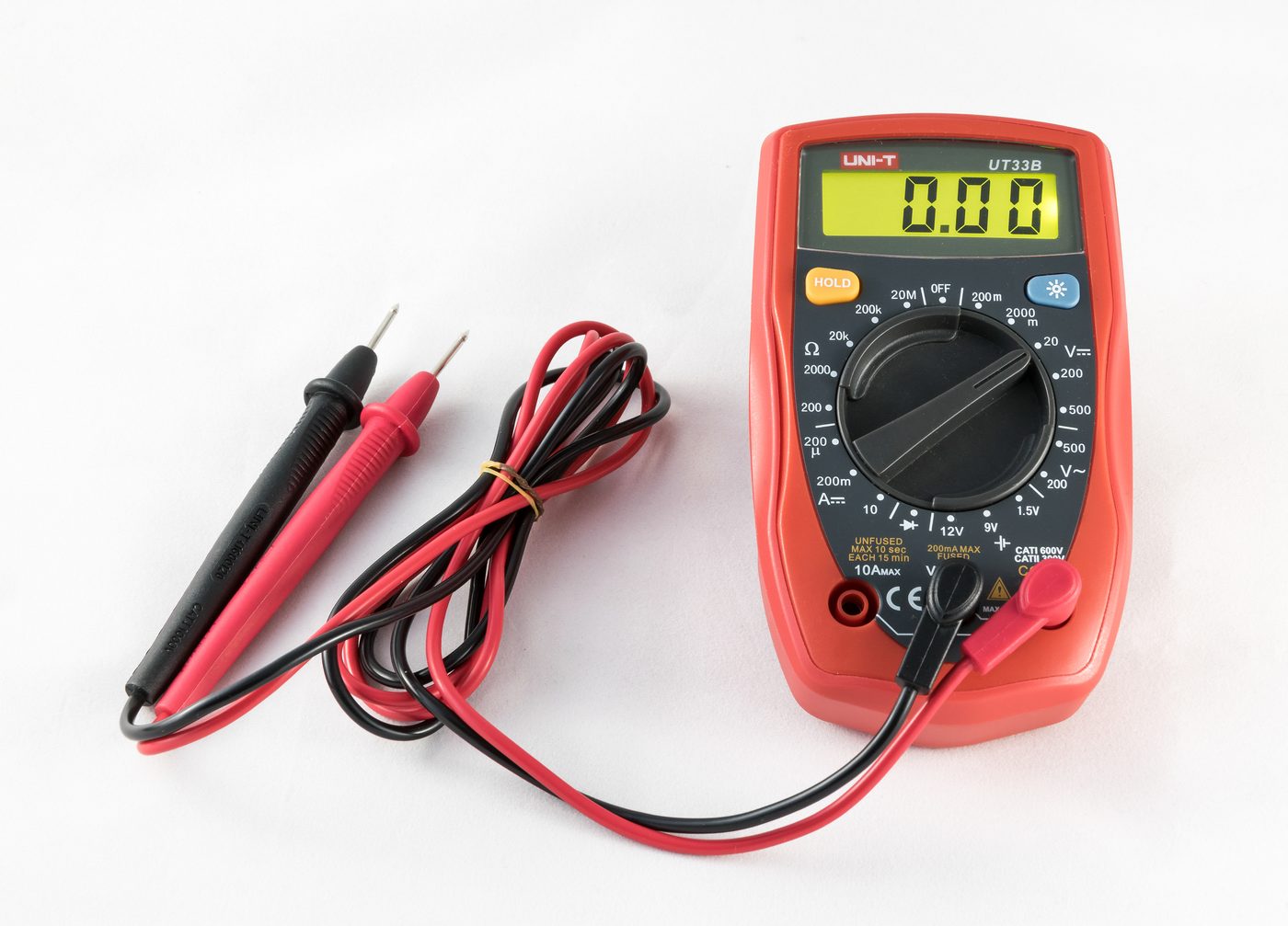 Digital multimeter with probes