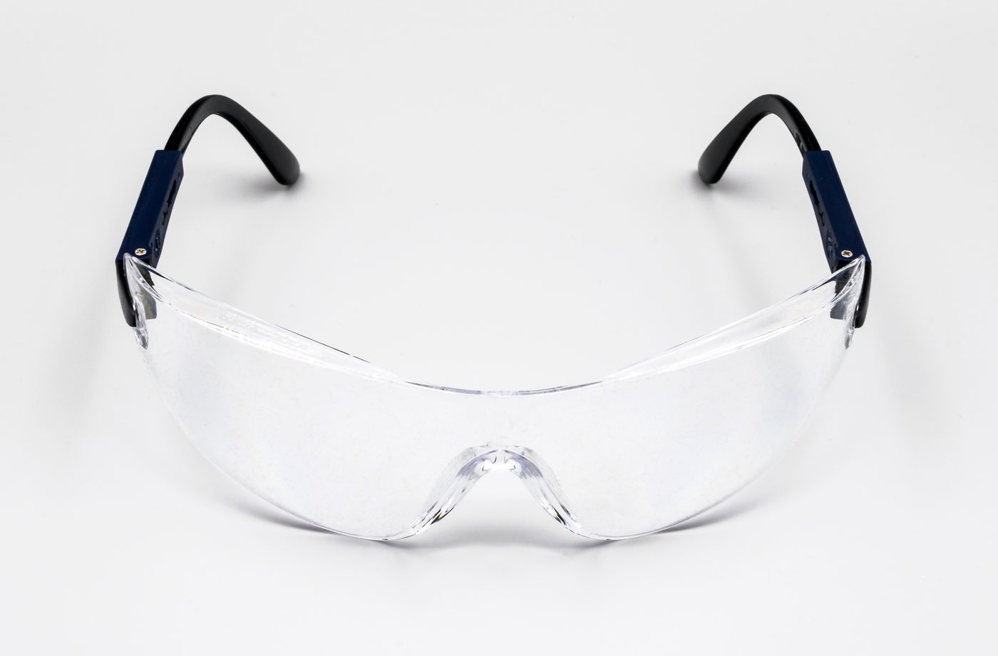 Clear safety goggles for eye protection