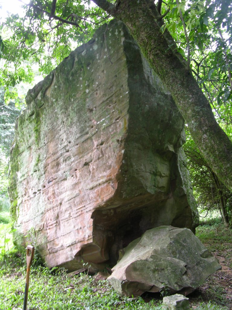 Large natural sandstone rock formation