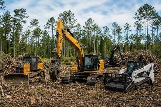 bulldozer in work