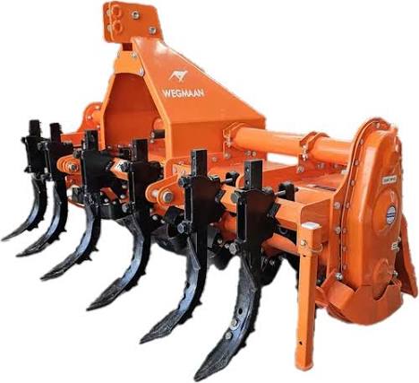 A rotavator, used after clearing to prepare a fine seedbed